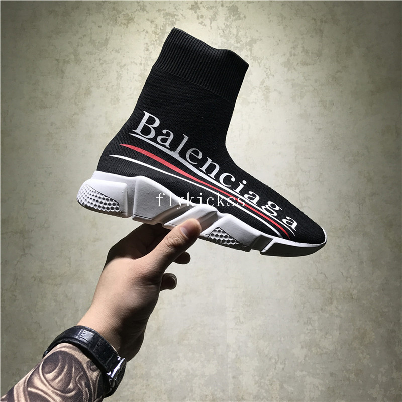 Coca-cola xBalenciaga Speed Trainer Sock Black